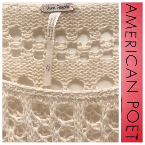 Free People ✨reNEW’d🎨 Dip-dyed Crocheted TOP - Picture 6 of 6